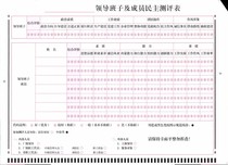 Nanhao answer card leadership team and members Democratic evaluation form A4 custom answer card