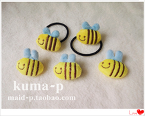 (Little Ps Jewelry) Exclusive handmade cute little bee hair ring hairpin brooch