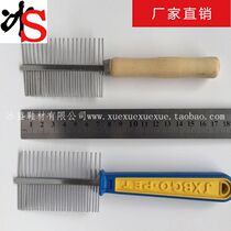 Bingsheng shoe material special care brush fur comb rabbit brush finishing fur tools pet dog brush