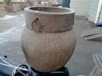 China with trademark Fujikoxin grain dough wallet basket cupboard displays folk collection package old objects