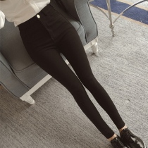 2016 spring and autumn thin new leggings pencil outer wear small feet tight female pants student stretch Korean calf