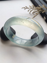 Natural Burmese jade bracelet glass type female old pit with certificate high grade moist female jade bracelet