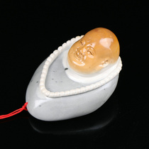 Shoushan Shishan Xiuyuan Maitreya Buddha Seal carving Seal Stone seal material Calligraphy Name Leisure article Elegant ornaments LSJ353