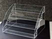 Acrylic cosmetics shelf four-layer plexiglass powder display rack mask shelf perfume display rack