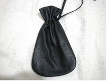 Leather pipe bag custom jewelry text play jade jewelry storage bag earphone storage bag