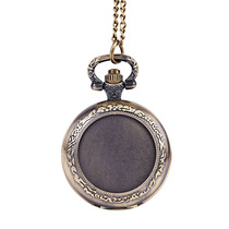 Ancient bronze color medium size fine chain lace flower edge round groove vintage quartz Waimeter Classical Relief Florian side Waimeter 6052