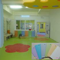 PVC floor Leather Roll smooth suede solid color foam kindergarten dance ground glue sports floor 3 5mm