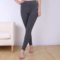 Autumn and winter mens and womens high school waist simple one piece of autumn pants underwear middle-aged and old slim cotton thread pants leggings