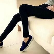 2017 new summer summer and autumn tight leggings outer wear womens pants thin stretch small feet nine-point pants