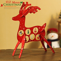 Christmas decorations gifts Wooden Christmas deer creative ornaments scene layout