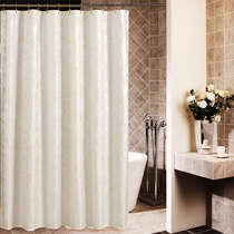 European waterproof thickened mildew bathroom bath American suit Shower curtain telescopic rod hook Nordic opaque