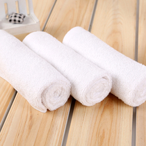 Cotton white square towel Hotel KTV hand towel Kindergarten square mouth towel disposable wholesale