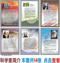 Science laboratory decorative wall sticker biochemistry physics scientist celebrity slogan poster poster poster