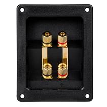 Bi-Amp Speaker Terminal Cup Junction box Gold Banana Binding