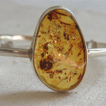 Western antique jewelry vintage Silver 925 sterling silver natural Baltic Amber Kimber bracelet