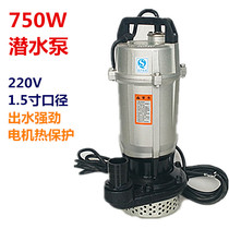 0 75KW750W1 5 inch submersible pump agricultural drainage and washing car watering underground pond pump 220V single phase