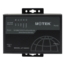Yutai Hi-tech UT-6602C TCP IP to 2 RS-232 serial port server