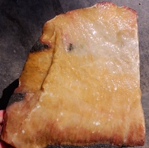 Ning Qiang Coral Jade Fossil Boutique Original Stone Chishite Engraving Material Ornamental Stone Yellow Snowy Pattern Coarse Grain L