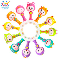 Huile baby toys 0-1 years old 3-6-12 months baby puzzle Zodiac rhythm stick newborn baby rattle