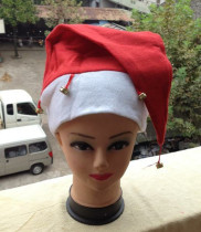 Christmas gift decorations Bells Christmas hat Santa Hat Bell hat Extra long ordinary hat Long hat