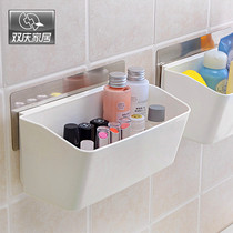 Punch-free bathroom toilet wall rack toilet toilet wash table suction cup Wall Wall storage box Wall Wall