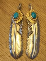 GOROS Takahashi XL gold rope turquoise feather goros domestic physical spot
