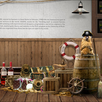 Pirates of the Caribbean decoration props Secret Room theme treasure landscape props Viking Pirate scene decoration supplies