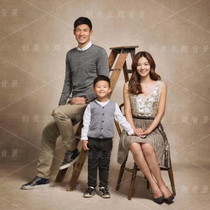 4X6 cotton background Korean family photo tie-dyeing background beige warm color tie-dyeing imitation oil painting cotton fabric tie-dyeing