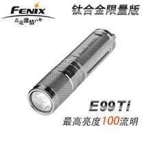 Spot Phoenix E99Ti Titanium Limited Edition 100 Lumens Mini Keychain Flashlight