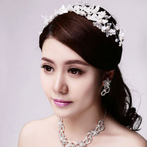 Clearance] Bride wedding headdress floral headdress photo studio jewelry plate hair French atmosphere fairy beauty performance female 6003