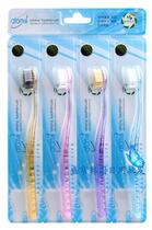 Crystal fruit color toothbrush 4 sets of color Crystal soft hair toothbrush adult toothbrush 4p