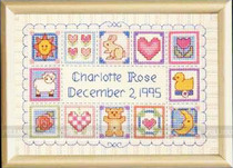 DMC self-equipped cross stitch kit DIM-6639 baby birth certificate cartoon childrens room send alphabet