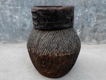 Folk collection Willow Livestock grain Doug Wallet Wallet Cabinet Show Old Items