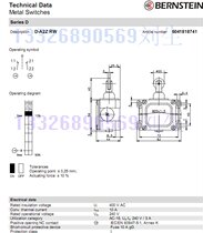 BERNSTEIN D-A2Z RW 604 1818 741 Limit switch Original