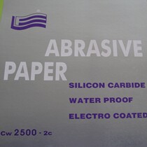 Flag sandpaper Wet and dry sandpaper black silicon carbide electrostatic sanding 2500 mesh package 100 sheets