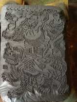 Zhu Xianzhens wooden version of the year was ordered to be a sculpted version of the Caijin Zhao Gong Ming Line Edition Exhibition Presentation Teaching Collection