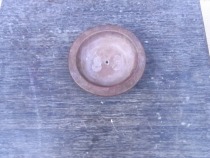 Old cover Old purple sand cover a Qing Dynasty purple sand pot lid