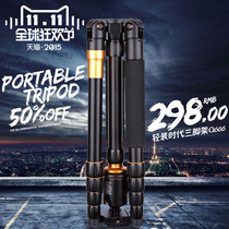 Lightweight era Q666 professional tripod digital SLR camera photography portable tripod bracket head