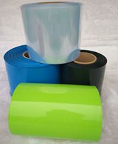 Wide 115mm Φ 73mm black blue transparent fruit green PVC Heat Shrinkable tube battery package cover insulation protection