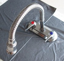 Copper universal tap washbasin double handle double-hole surface basin sitting type tap hot and cold kitchen special price