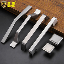 Eagle Shield American cabinet drawer extended handle modern simple Nordic wardrobe handle silver cabinet door single hole
