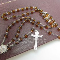 Rosary Rosary-Glass Rosary 6mm Medium yellow