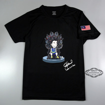 Custom style quick-drying air men and women lovers Li Zongwei loser is king badminton suit top cultural shirt