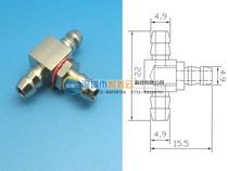 Mechanical handle joint T - Type 3 - way NJ - 3T gold pipe joint pneumatic hose diameter 6MM