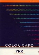 YKK color card international standard zipper color card YKK COLOR CARD original