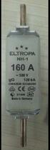 ELTROPA fuse NH1 160A 500V 120KA gG gL direct shot