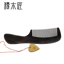 Tan Carpenter Horn Comb Gift Box Shunfa Six Natural Ebony Combs Fathers Day Gift for Dad