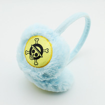 One Piece Straw Hat Group logo thickened and velvet warm earmuffs