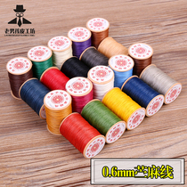 Hand stitched leather thread handmade diy leather round wax thread hand stitched wax thread 0 6mm leather round wax thread walking horse normal