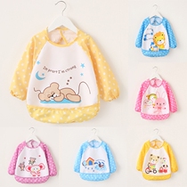 Childrens gown waterproof long sleeve anti-dressing baby bib kindergarten drawing clothes for men and women baby eating clothes